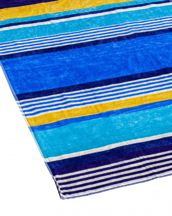TOALLA JACQUARD ELEGANTE AZUL