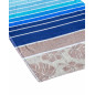 BLUE HIBISCUS JACQUARD TOWEL