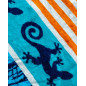 BLUE PALM TREE JACQUARD TOWEL