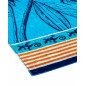 SERVIETTE JACQUARD PALMIER BLEU