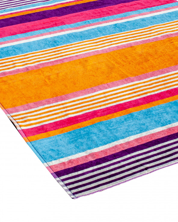 TOALLA JACQUARD ELEGANTE NARANJA - DOBLE