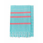 FOUTA G AIGUE-MARINE + ARGENT + CORAIL