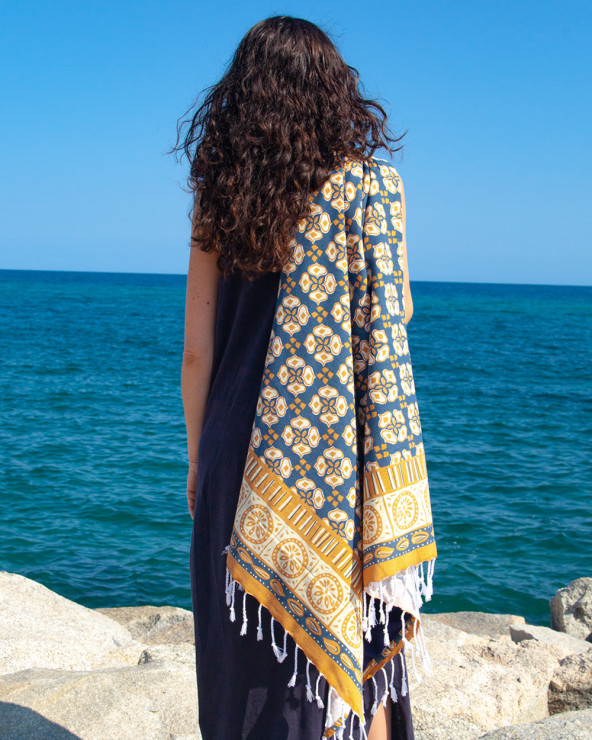 SUN&SURF - FOUTA IMPRIMÉ 100% COTON