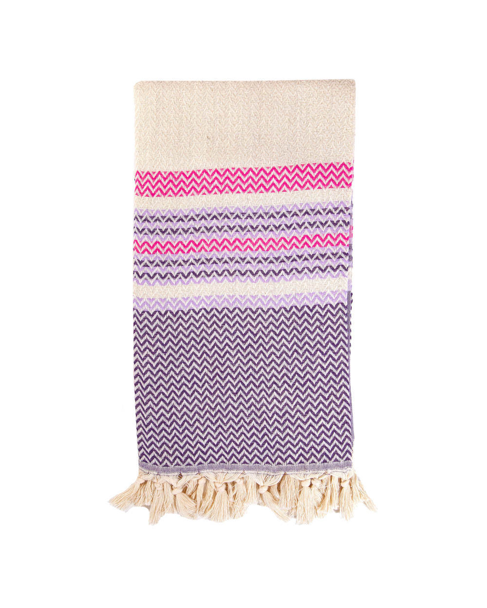 FOUTA EXTRA SUAVE ZIGZAG LILA FOUTA EXTRA SUAVE ZIGZAG LILA