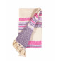 FOUTA ZIGZAG LILAS EXTRA DOUX