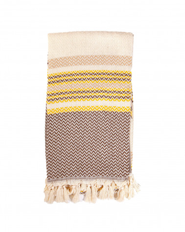 Extra soft zigzag foutá - 100% Organic Cotton - Summer Trends - Sun&Surf