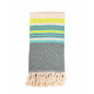 FOUTA ZIGZAG VERT EXTRA DOUX
