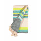 FOUTA EXTRA SUAVE ZIGZAG VERDE
