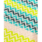 FOUTA EXTRA SUAVE ZIGZAG VERDE
