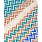 EXTRA SOFT FOUTA ZIGZAG BLUE + GREEN