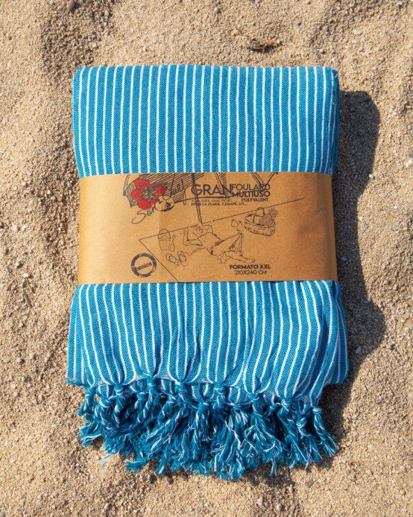 Gran Foulard XXL · Ideal para Playa y Picnic · Sun&Surf