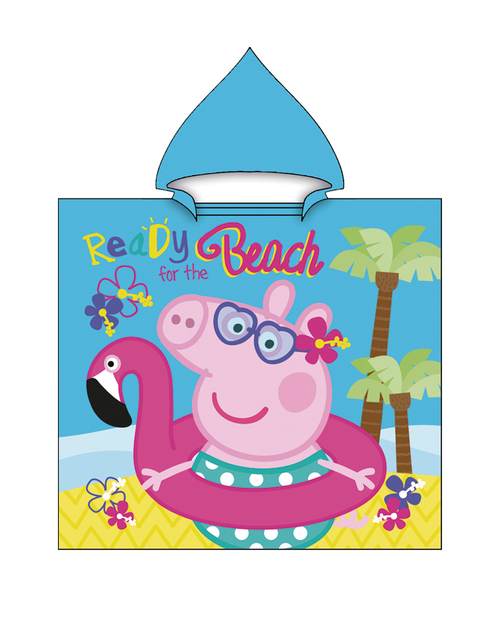 PONCHO INFANTIL 50X100CM MICROFIBRA PEPPA PIG