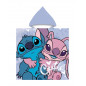 PONCHO ENFANT 60X120CM MICROFIBRE DISNEY STITCH