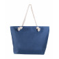 SAC DE PLAGE IMPRIMÉ AVEC PORTE-MONNAIE TORTUE À RAYURES BLEUES