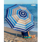 SOMBRILLA DE PLAYA CALIDAD PREMIUM CON VENTILACIÓN Y PROTECCIÓN SOLAR UPF50+ 220CM