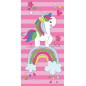 TOALLA DE PLAYA MICROFIBRA INFANTIL UNICORNIO