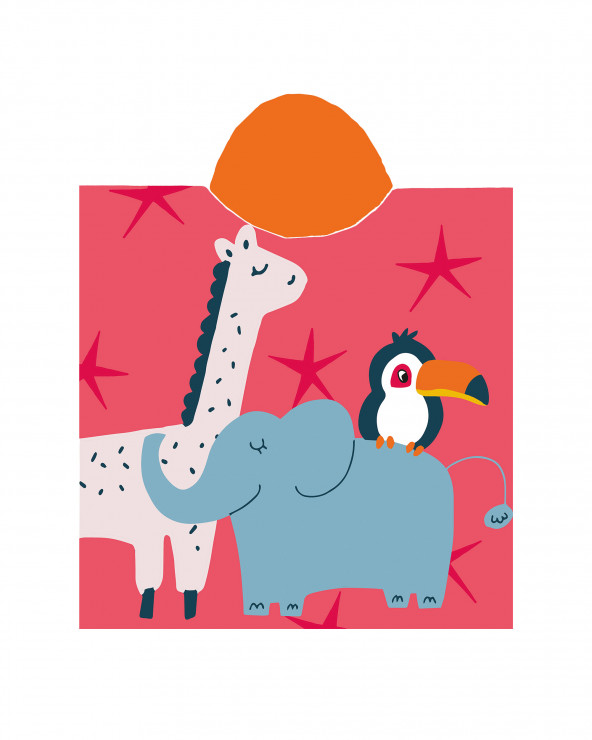 CHILDREN'S ANIMAL SAFARI PONCHO