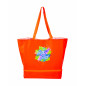 BOLSO + NEVERA DE PLAYA NARANJA FLUOR 14L