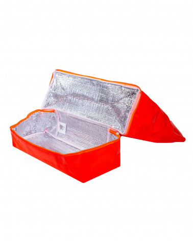 BOLSO + NEVERA DE PLAYA NARANJA FLUOR 14L