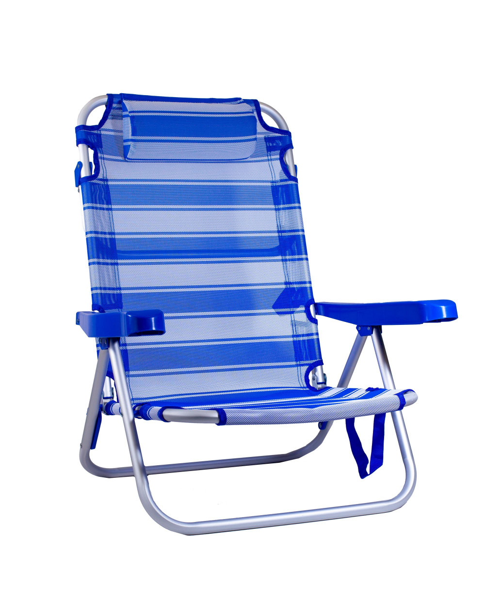 SILLA RECLINABLE CLASSIC - RAYAS AZUL