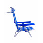 SILLA RECLINABLE CLASSIC - RAYAS AZUL