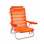 SILLA RECLINABLE CLASSIC - RAYAS NARANJAS SILLA RECLINABLE CLASSIC - RAYAS NARANJAS