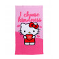 TOALLA INFANTIL 70X140CM MICROFIBRA HELLO KITTY