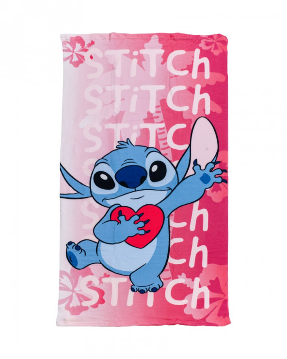 SERVIETTE ENFANT 70X140CM MICROFIBRE DISNEY STITCH