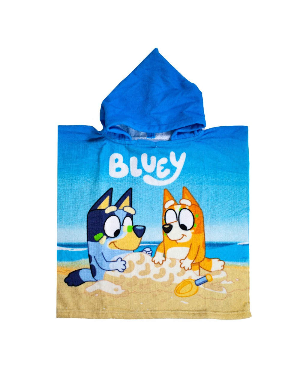 PONCHO ENFANT 60X120CM MICROFIBRE  BLUEY