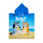 CHILDREN'S PONCHO 60X120CM MICROFIBER BLUEY