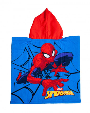 PONCHO INFANTIL 60X120CM MICROFIBRA DISNEY SPIDER-MAN