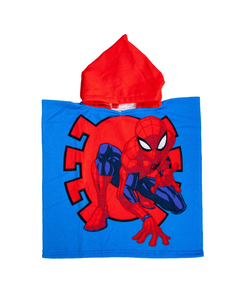 PONCHO INFANTIL 60X120CM MICROFIBRA DISNEY SPIDER-MAN