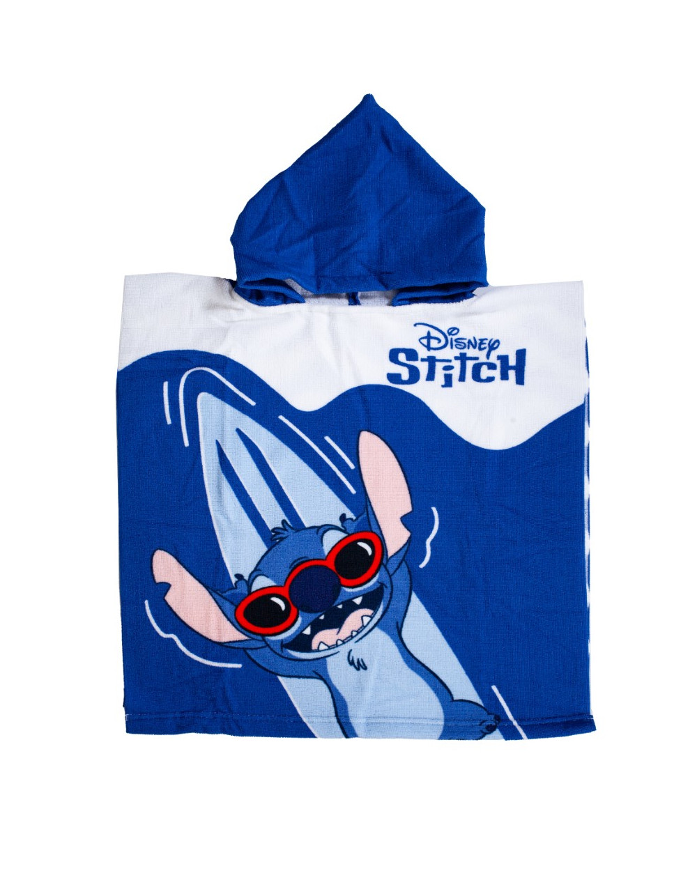 PONCHO INFANTIL 50X100CM MICROFIBRA DISNEY STITCH