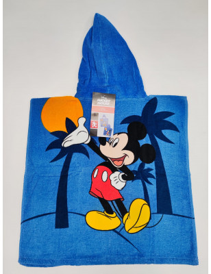 CHILDREN'S PONCHO 60X120CM COTTON DISNEY MICKEY MOUSE