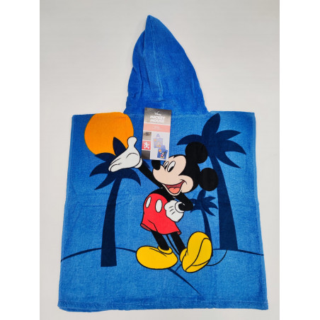 PONCHO INFANTIL 60X120CM ALGODON DISNEY MICKEY MOUSE