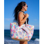 SAC DE PLAGE IMPRIMÉ AVEC PORTE-MONNAIE EN PLUME