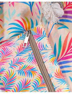 SUN&SURF - SAC DE PLAGE IMPRIMÉ AVEC PORTE-MONNAIE EN PLUME