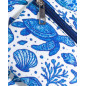 PRINTED BEACH BAG WITH TURTLE PURSE PRINTED BEACH BAG WITH TURTLE PURSE