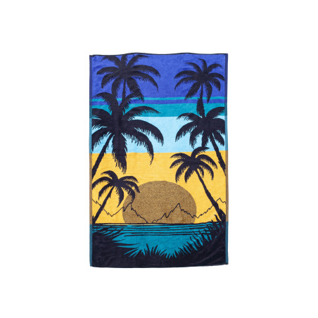 JACQUARD BLUE SURF BOARD TOWEL