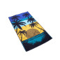 SERVIETTE JACQUARD PLANCHE DE SURF BLEUE