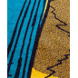 SERVIETTE JACQUARD PLANCHE DE SURF BLEUE