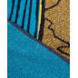 SERVIETTE JACQUARD PLANCHE DE SURF BLEUE
