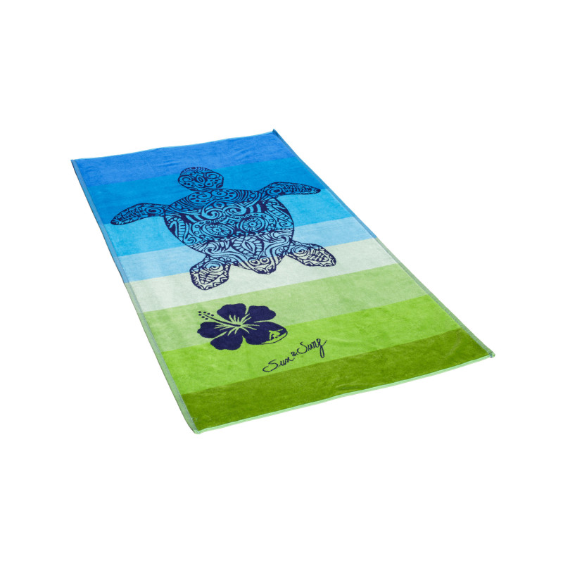 copy of SERVIETTE JACQUARD PALMIER BLEU