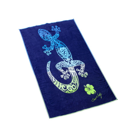 COTTON VELOURS JACQUARD BEACH TOWEL - DOUBLE - NAUTILUS