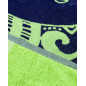 SERVIETTE DE PLAGE JACQUARD VELOURS DE COTON - DOUBLE - NAUTILUS