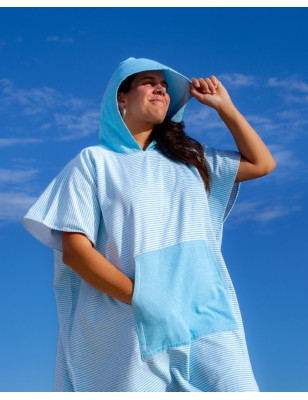 Poncho grande qualité pour les sports aquatiques et la plage . Sun&Surf