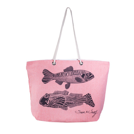 SAC IMPRIMÉ PLUME FOUTA