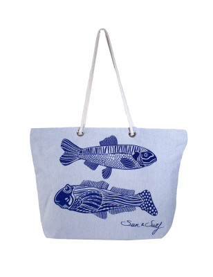 SAC IMPRIMÉ PLUME FOUTA