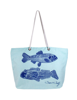 SAC IMPRIMÉ PLUME FOUTA