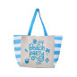 copy of PRINTED BEACH BAG WITH PURSE PINK TURTLE